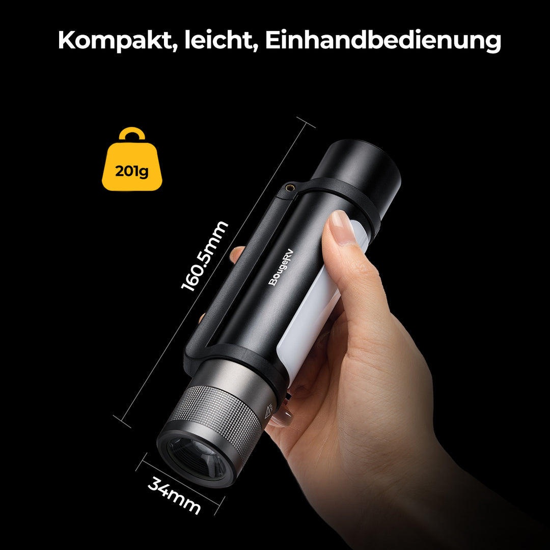 camping taschenlampe BougeRV AL01 Verstellbare Camping Taschenlampe Outdoor Notlicht – BougeRV Germany