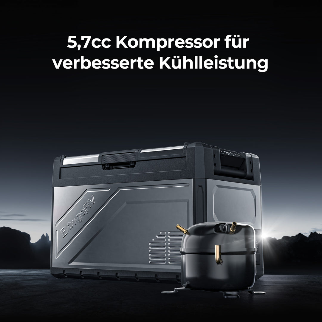 BougeRV New Rocky V3.0 52 L 12-V-Autokühlschrank mit zwei Temperaturzonen
