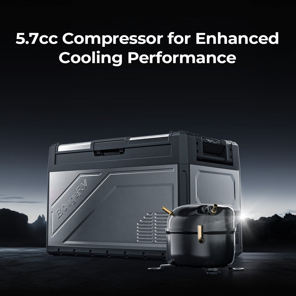 BougeRV New Rocky V3.0 52 L 12-V-Autokühlschrank mit zwei Temperaturzonen