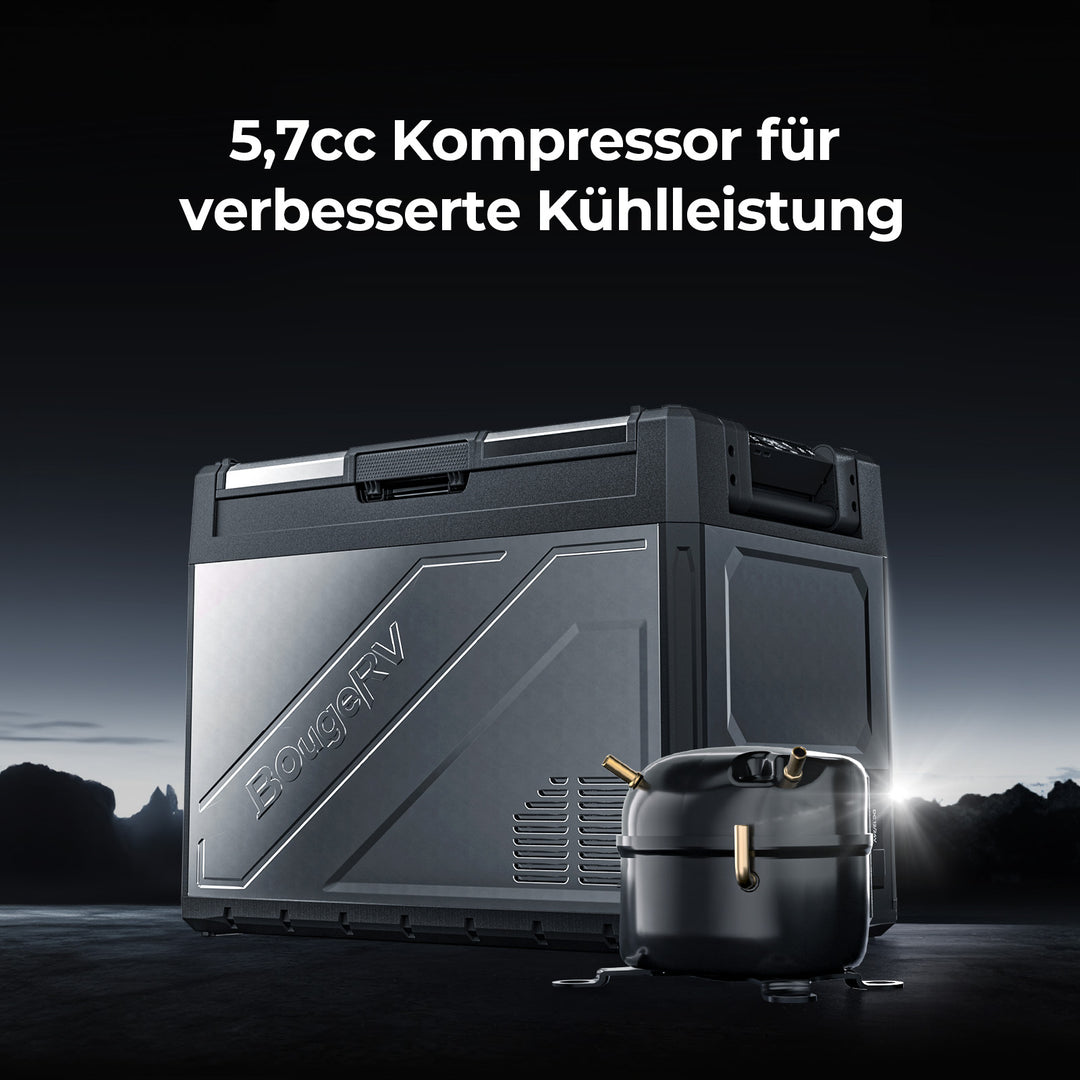 <tc>BougeRV Rocky2 65L Dos Zonas 12V Nevera Compresor Coche, Nevera Portátil</tc>