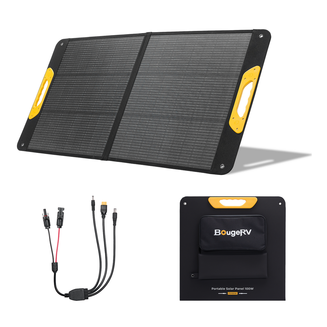 BougeRV Neues tragbares 100-W-Solarpanel