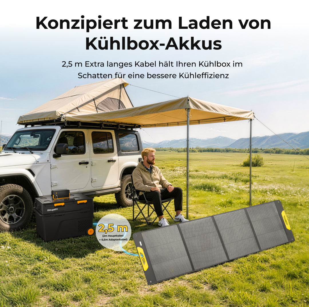 BougeRV Neues tragbares 200-W-Solarpanel
