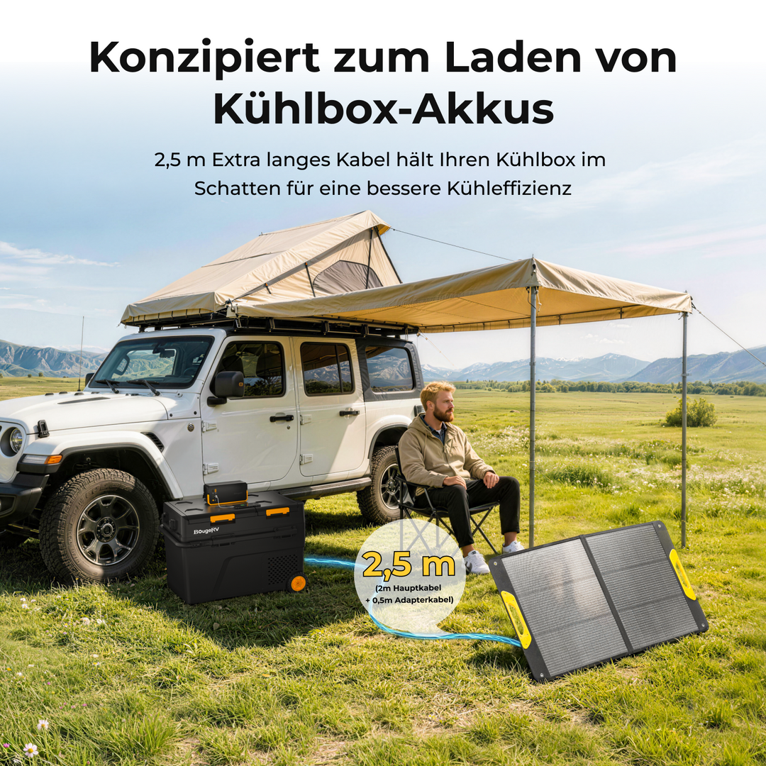 BougeRV Neues tragbares 100-W-Solarpanel