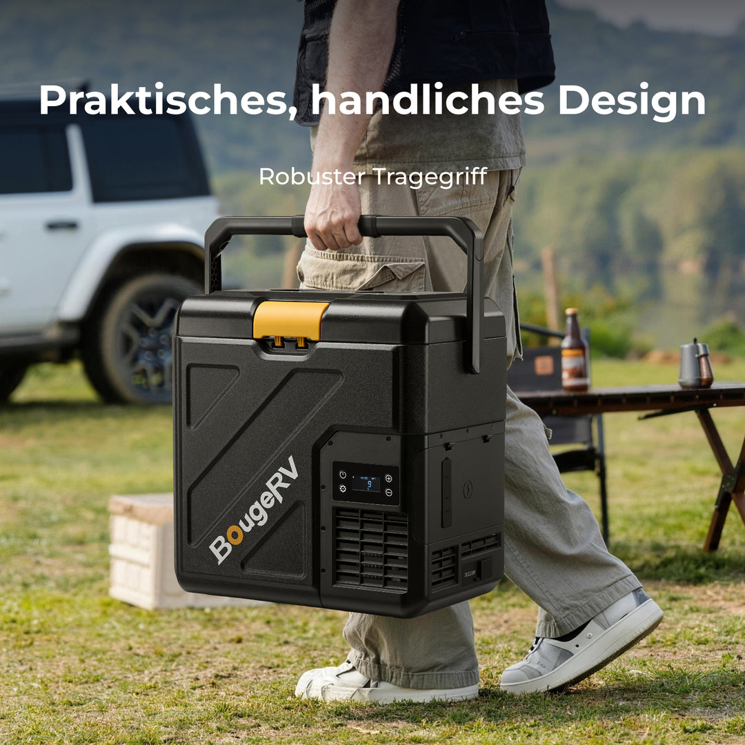 BougeRV Neuer CRH20 20L 12V tragbarer Autokühlschrank mit 240WH Akku