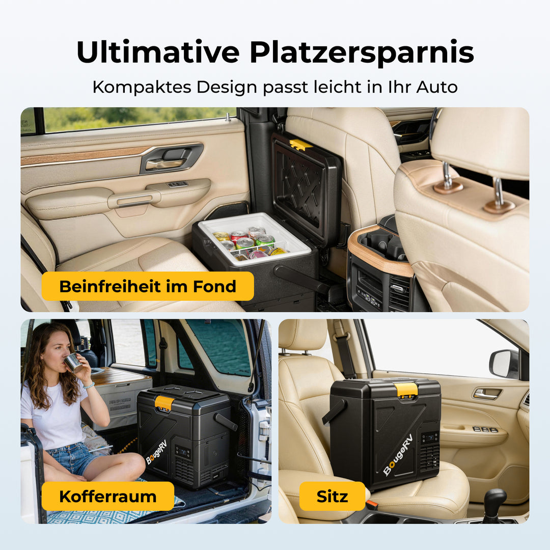 BougeRV Neuer CRH20 20L 12V tragbarer Autokühlschrank mit 240WH Akku