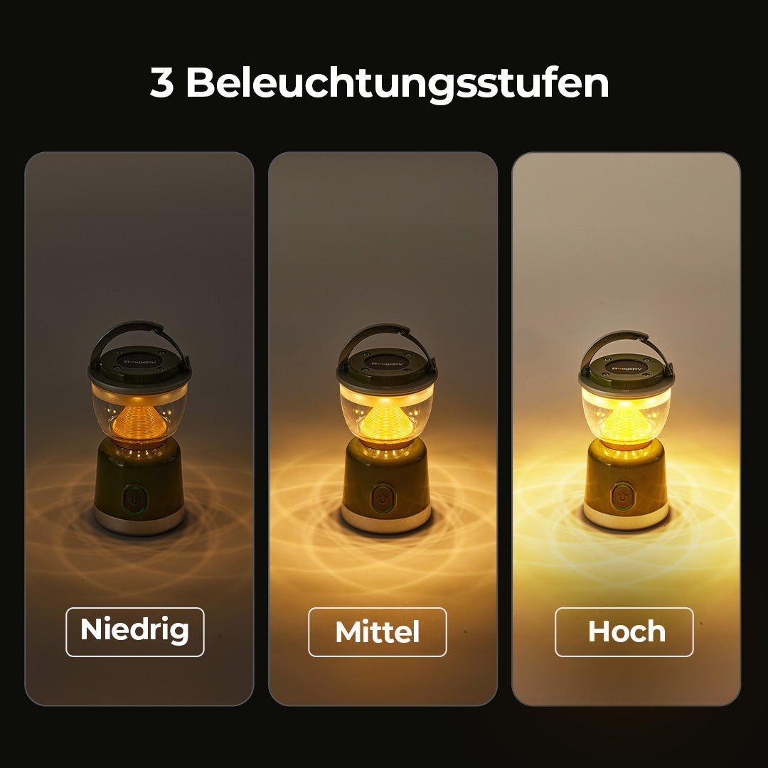 BougeRV AL07 Wiederaufladbare Campinglampe Ambient-Leuchte