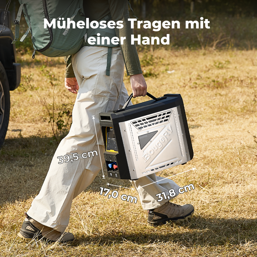 BougeRV Neuer tragbarer Propangas-Wassererhitzer für Campingzwecke im Freien