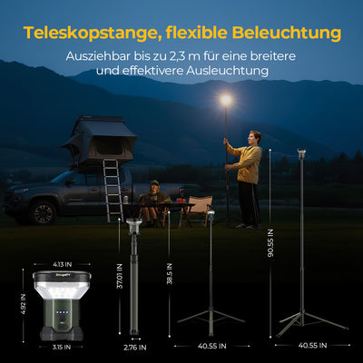 BougeRV Teleskop-Campingleuchte