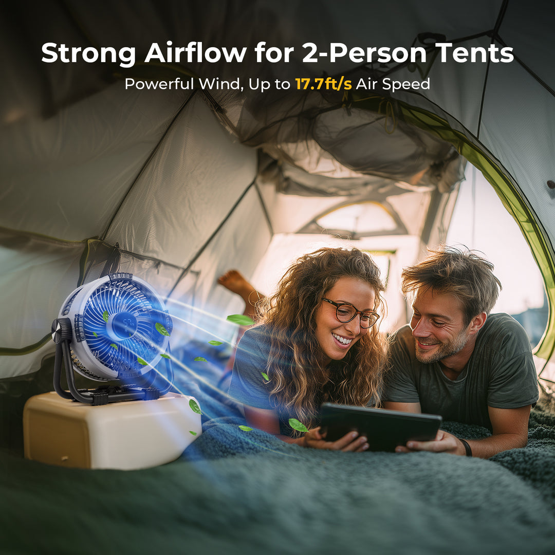 BougeRV tragbarer Ventilator mit 20.000mAh Akku (kabellos)