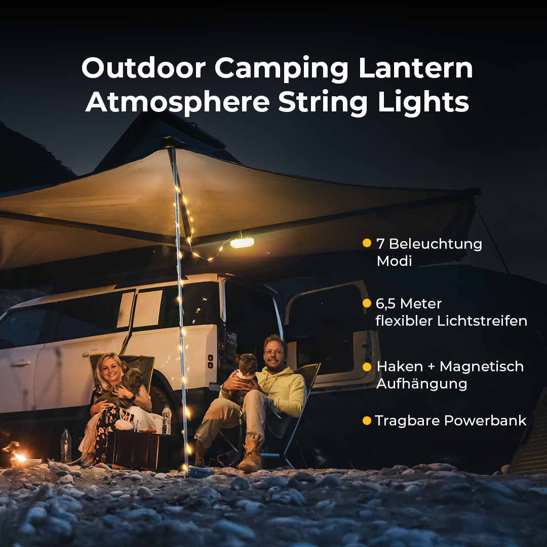 beste lichterkette camping BougeRV Outdoor Camping Lantern Atmosphäre Lichterkette