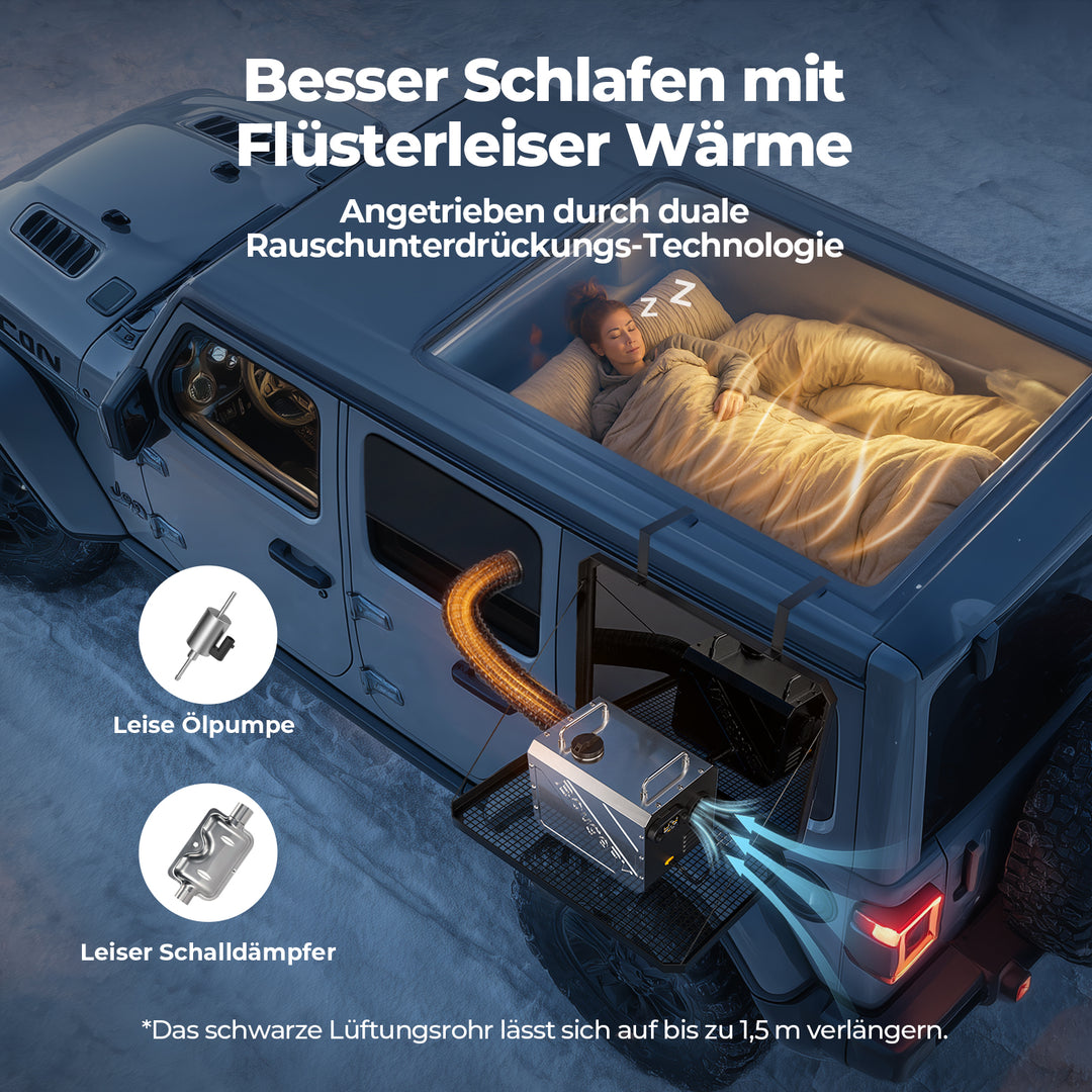 BougeRV 5 kW Tragbarer Diesel-Außenheizstrahler