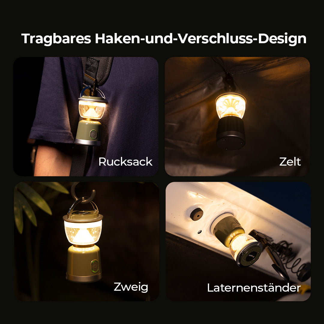 BougeRV AL07 Wiederaufladbare Campinglampe Ambient-Leuchte