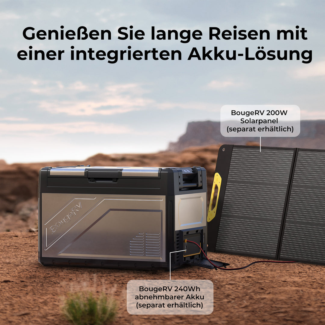 BougeRV New Rocky V3.0 52 L 12-V-Autokühlschrank mit zwei Temperaturzonen