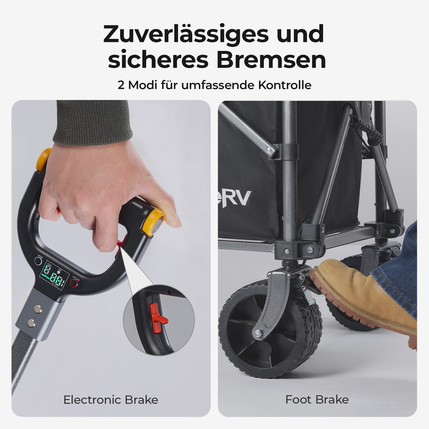 BougeRV elektrischer bollerwagen für Camping, bollerwagen faltbar