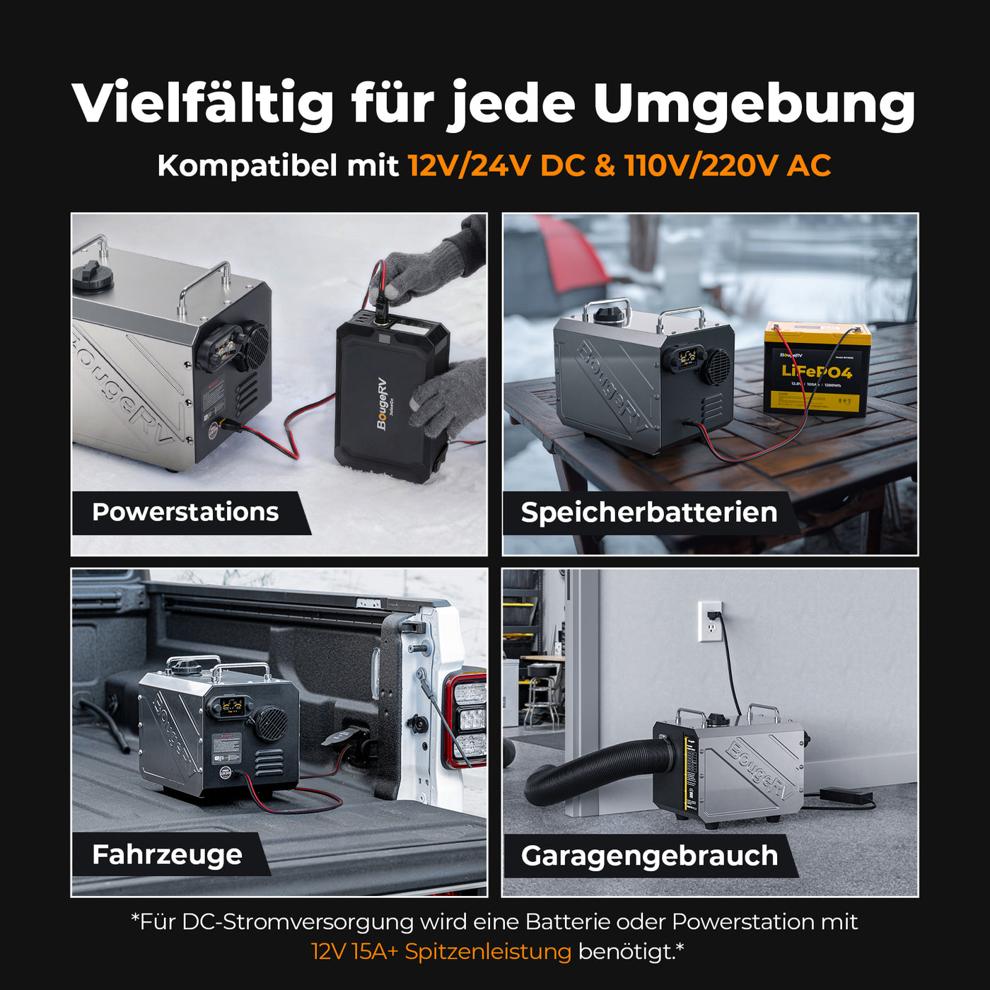 BougeRV Tragbarer Diesel-Außenheizstrahler