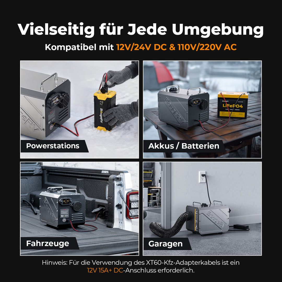 BougeRV 5 kW Tragbarer Diesel-Außenheizstrahler