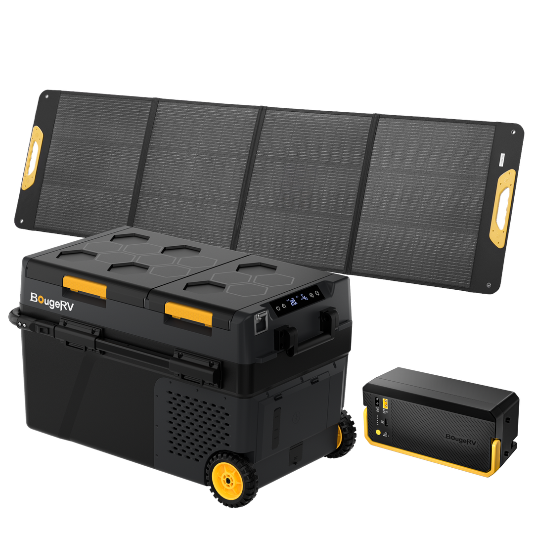 BougeRV CRD2 V2.0 40 L Zwei Zonen Doppeltür Kompressor Kühlbox Auto