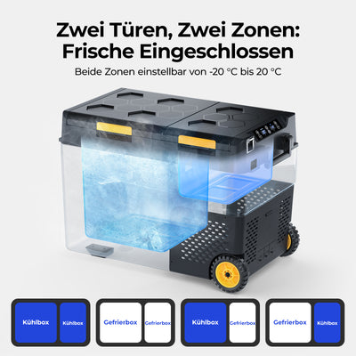 <tc>BougeRV CRD2 49L Frigorifero Compressore a Due Zone con Doppia Porta per Auto</tc>