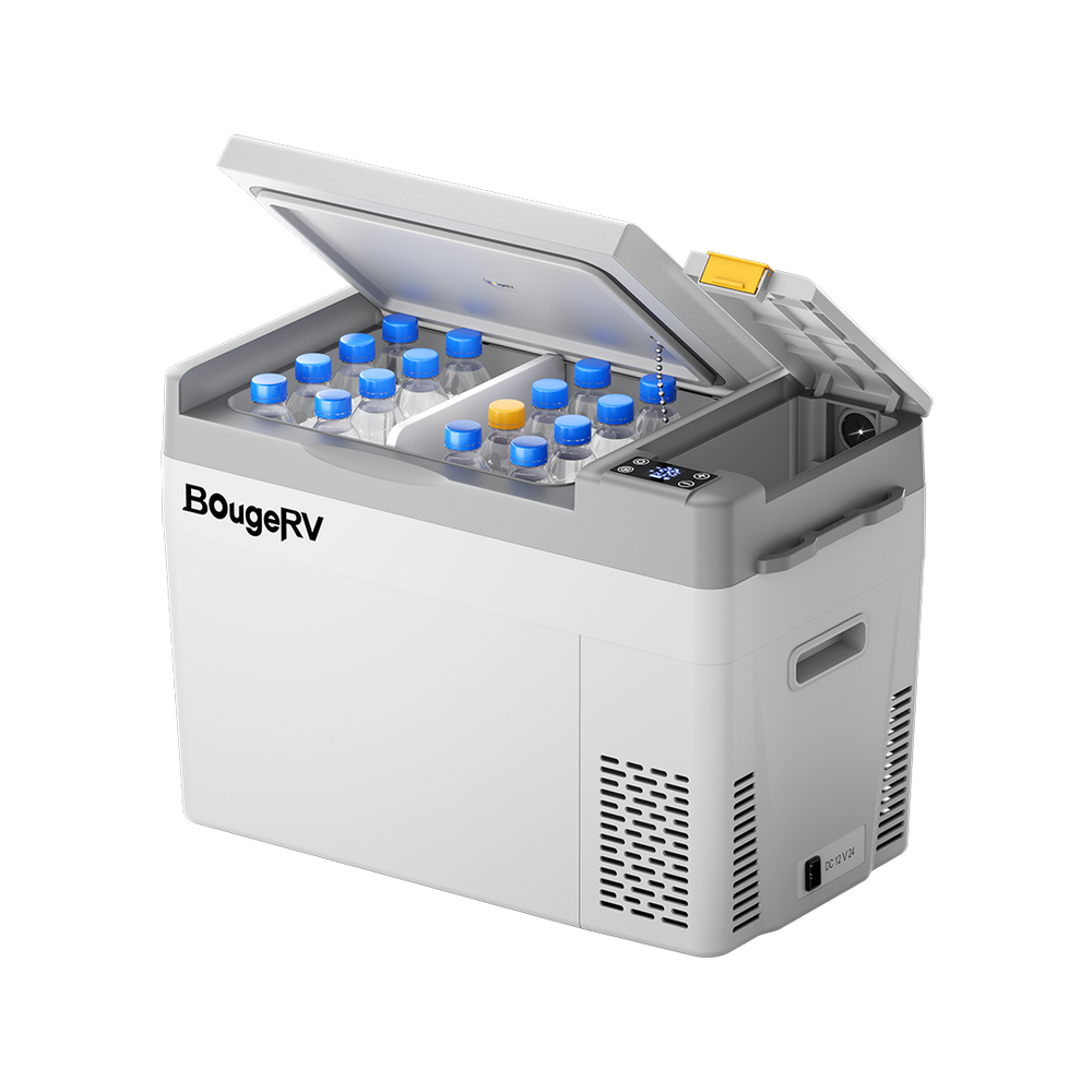 <tc>BougeRV CRPRO 29L 12V Portable Car Refrigerator Black with 277Wh Battery</tc>