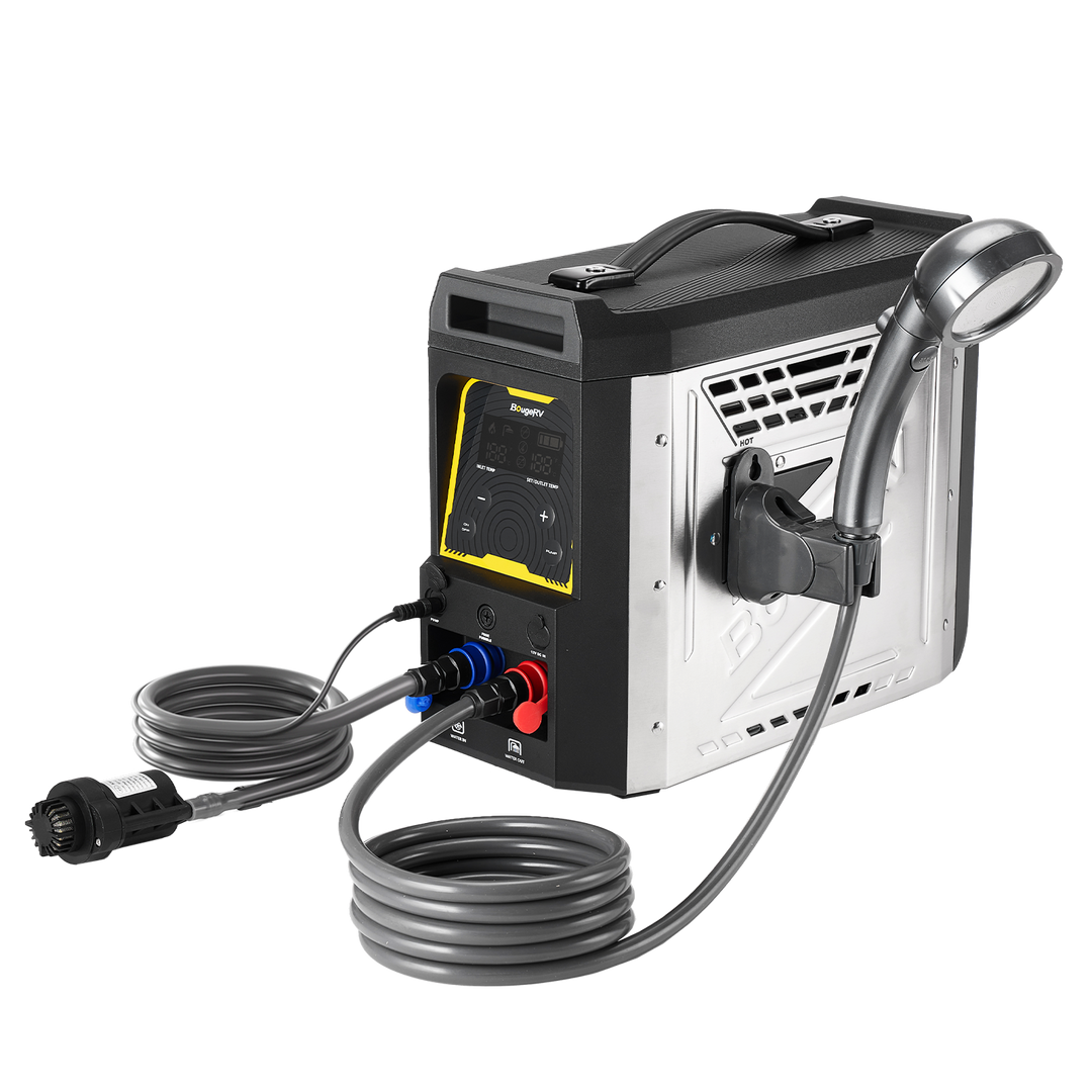 BougeRV Neuer tragbarer Propangas-Wassererhitzer für Campingzwecke im Freien