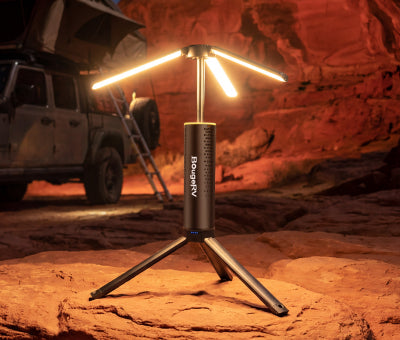 BougeRV Neue T1 tragbare teleskopische Campinglampe