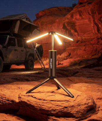 BougeRV Neue T1 tragbare teleskopische Campinglampe