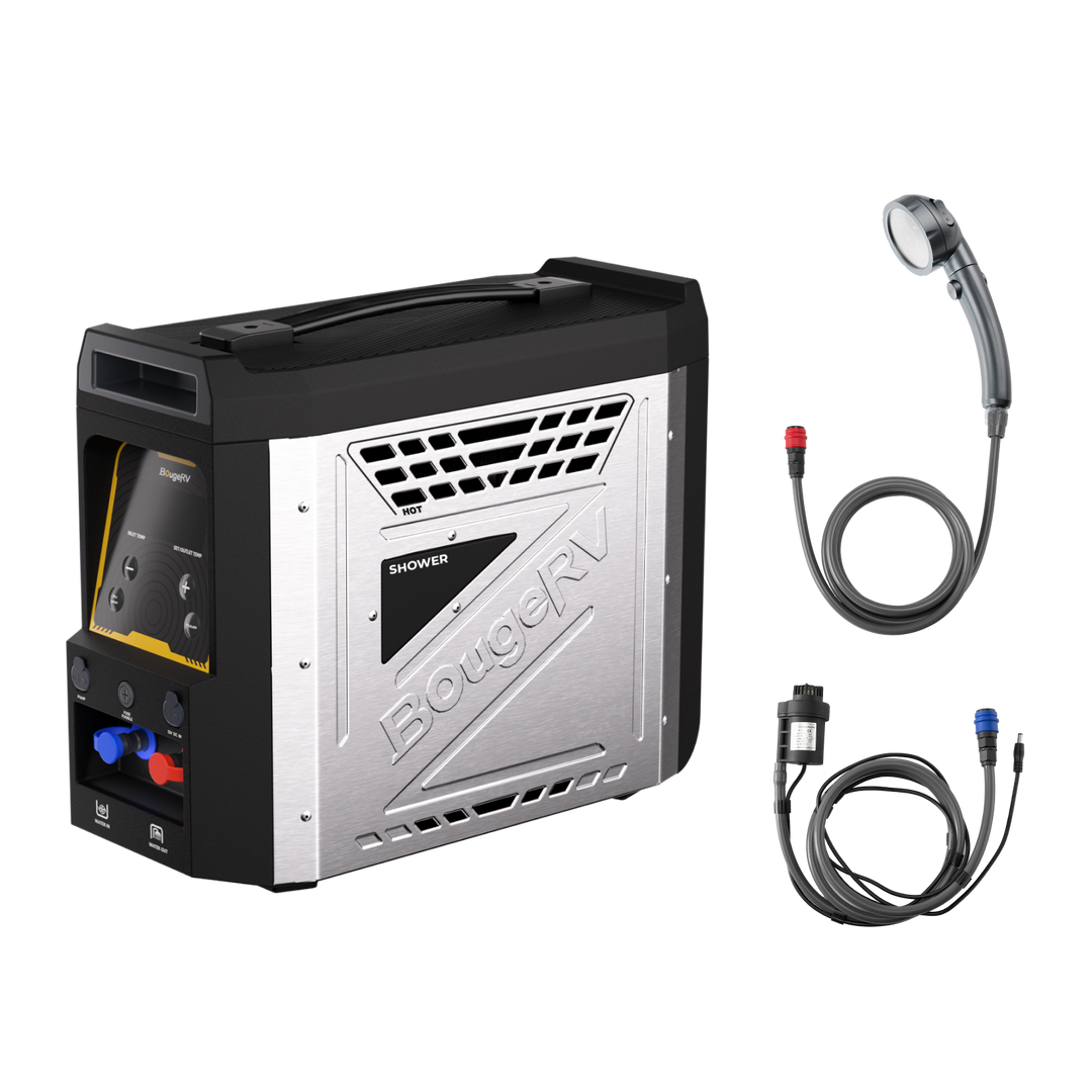 BougeRV Neuer tragbarer Propangas-Wassererhitzer für Campingzwecke im Freien