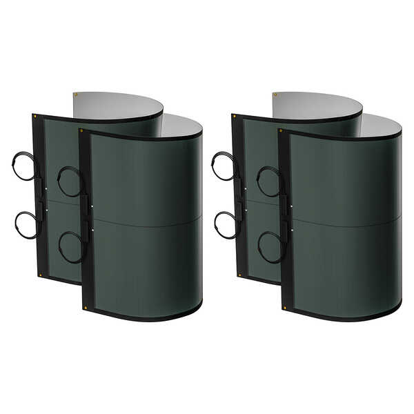 BougeRV Yuma 100W CIGS Solarpanel 360° Flexibles Solarmodule (Vorgebohrt)