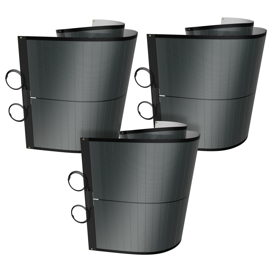 BougeRV Yuma 200W CIGS Solarpanel 360° Flexibles Solarmodule (Vorgebohrt)