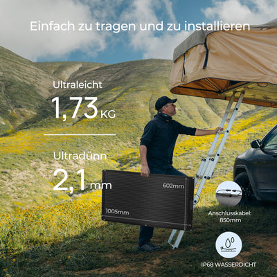 BougeRV Arch 200W Flexible Glasfaser 10BB Hocheffizient Solarpanel