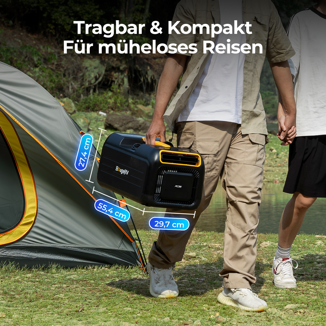 BougeRV Neue tragbare Klimaanlage mit 1,0 kW (3500 BTU)