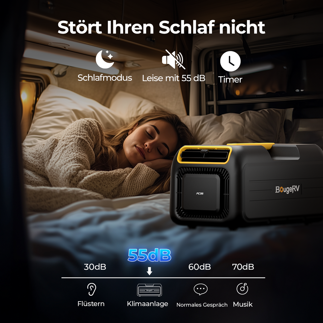 BougeRV Neue tragbare Klimaanlage mit 1,0 kW (3500 BTU)