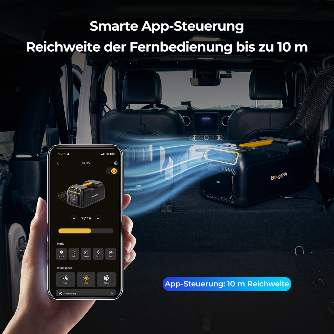 BougeRV Neue tragbare Klimaanlage mit 1,0 kW (3500 BTU)