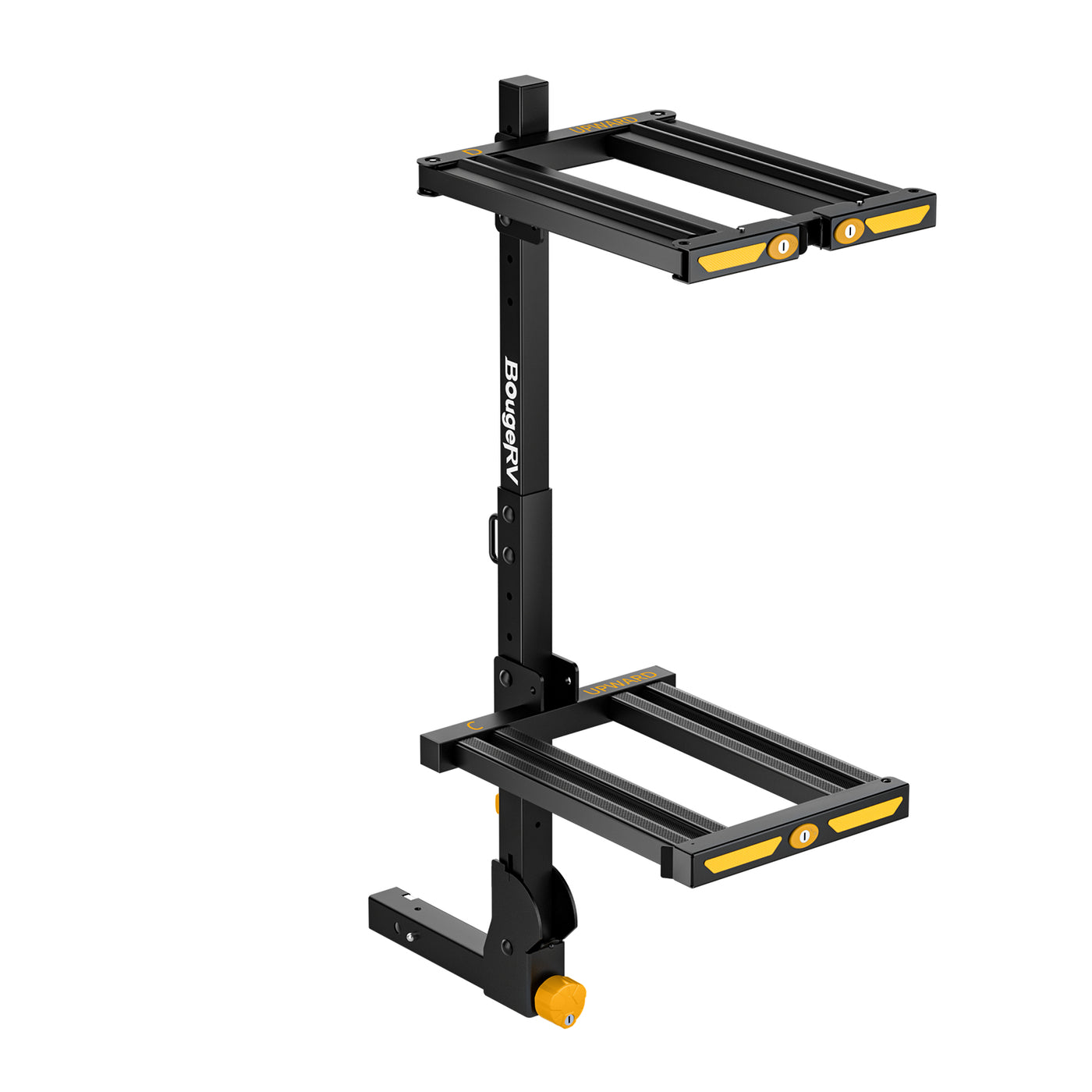 BougeRV Ski- und Snowboard-Träger für Anhängerkupplung mit Diebstahlschutz