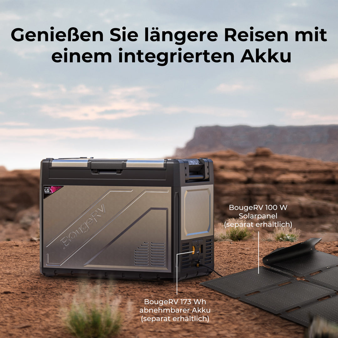 BougeRV Rocky2 65L Zwei Zonen 12V Kompressor Kühlbox Auto, Tragbarer Kühlschrank