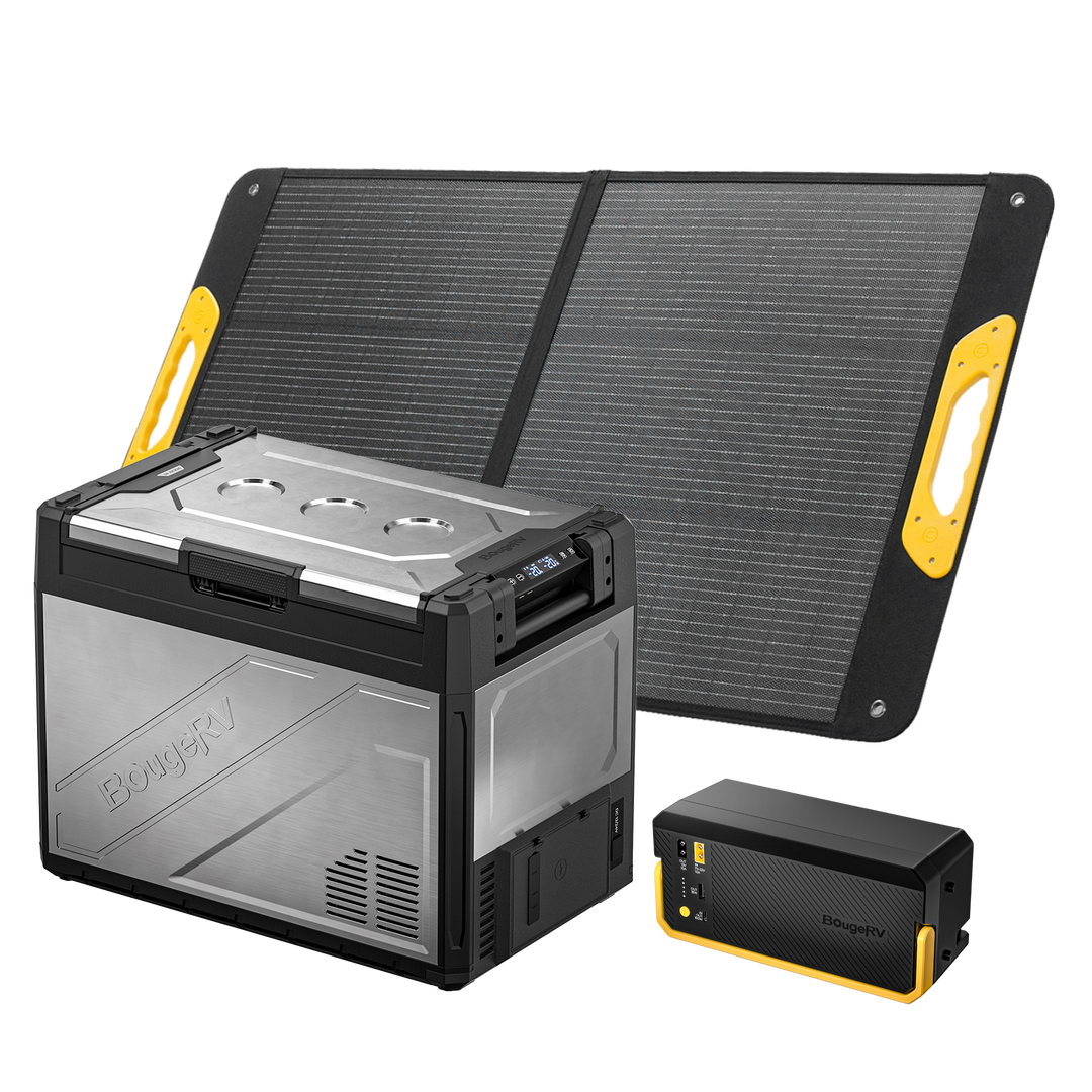 <tc>BougeRV Rocky2 65L Dos Zonas 12V Nevera Compresor Coche, Nevera Portátil</tc>