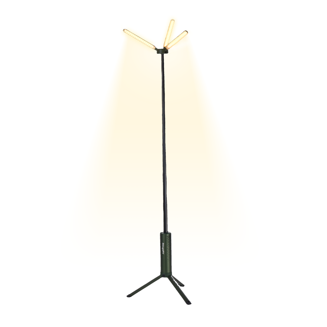 BougeRV Neue T1 tragbare teleskopische Campinglampe (Grün)