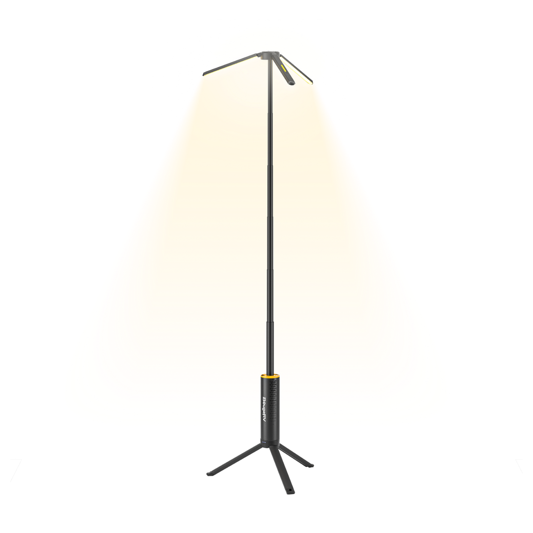 BougeRV Neue T1 tragbare teleskopische Campinglampe
