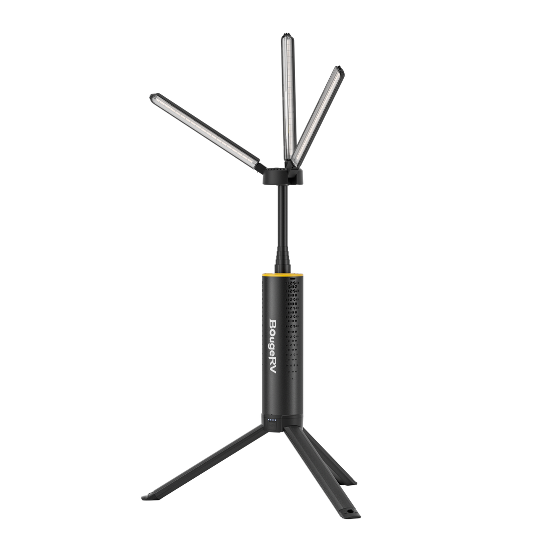 BougeRV Neue T1 tragbare teleskopische Campinglampe