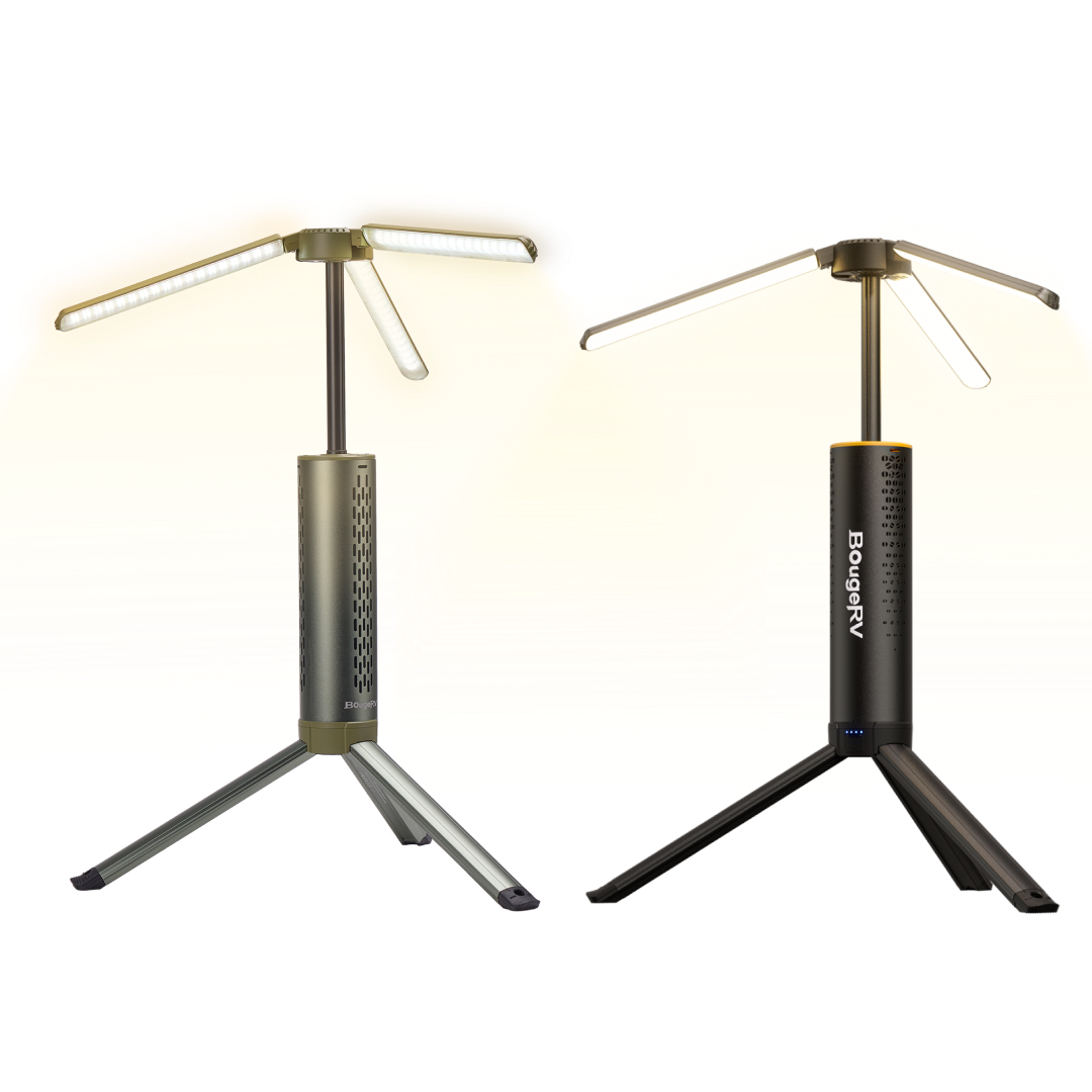 BougeRV Neue T1 tragbare teleskopische Campinglampe (Grün)