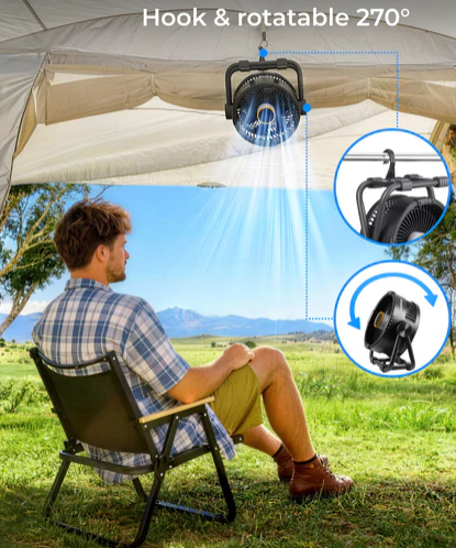 Die besten wiederaufladbaren Ventilatoren fürs Zelten: Was Camper wirklich brauchen