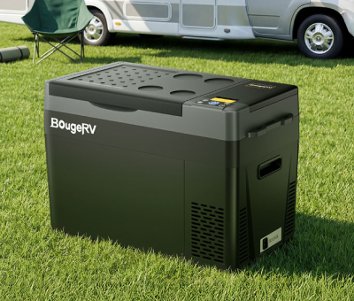 BougeRV CRPRO 29 Liter 12V Tragbarer Auto Kühlschrank Schwarz