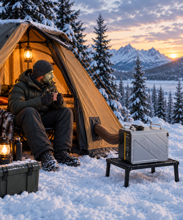 Diesel Standheizung im Zelt: So bleiben Sie beim Wintercamping warm
