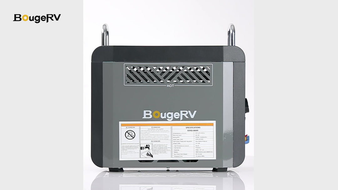 BougeRV tragbarer Propan-Wassererhitzer für Camping, mobiler Durchlauferhitzer