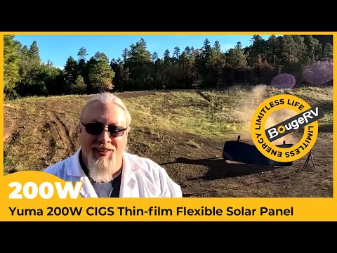 BougeRV Yuma 100W CIGS Solarpanel 360° Flexibles Solarmodule (Vorgebohrt)