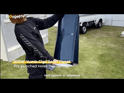 Yuma 200W CIGS Solarpanel 360° Flexibles Solarmodule (Vorgebohrt)