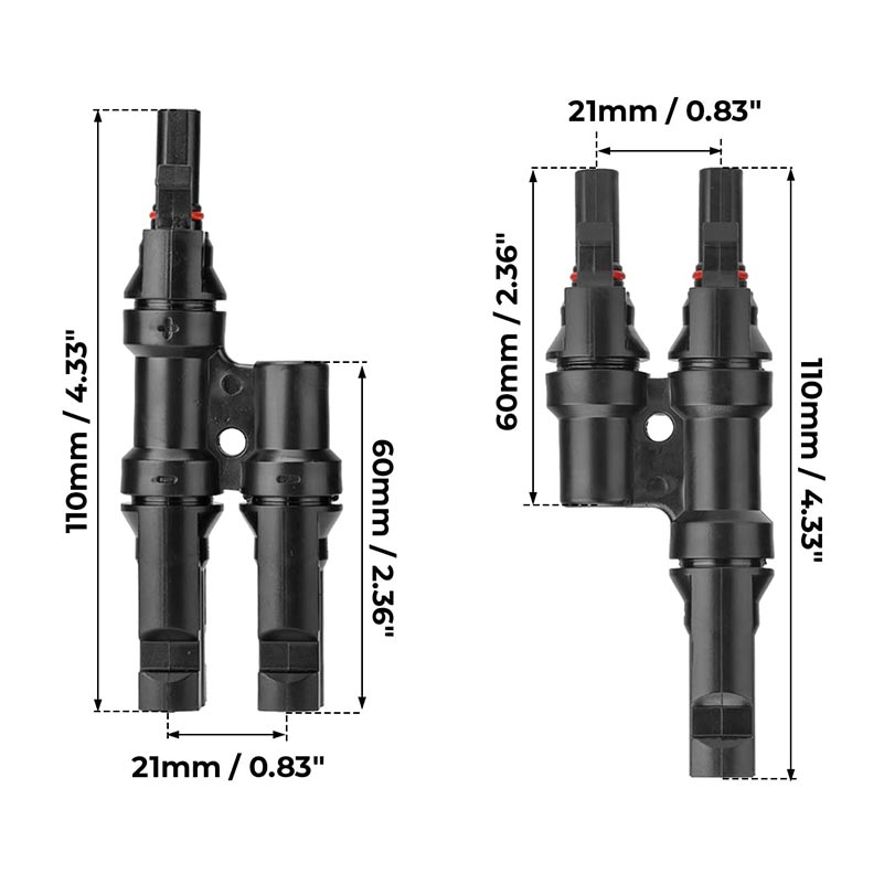 Solarpanel Y Stecker T Stecker（1 Bis 2）