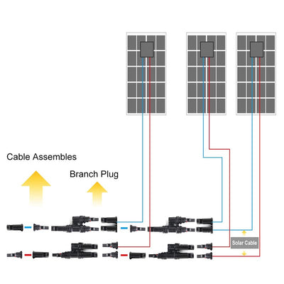 Solarpanel Y Stecker T Stecker（1 Bis 2）