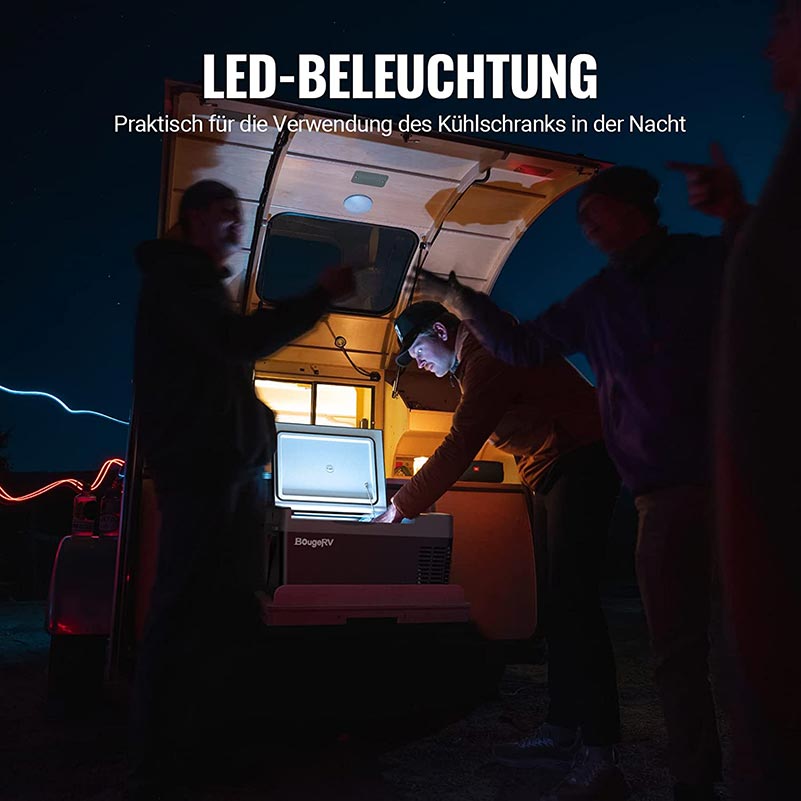 BougeRV CRPRO 29 Liter 12V Tragbarer Auto Kühlschrank Schwarz